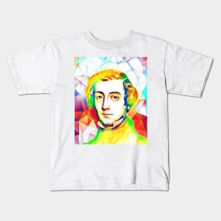 Alexis de Tocqueville Colourful Portrait | Alexis de Tocqueville Artwork 11 Kids T-Shirt